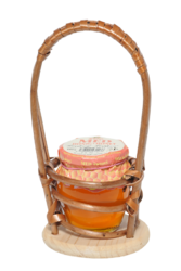 Gift wooden stand honey 1 x 250 g amphora Flower honey