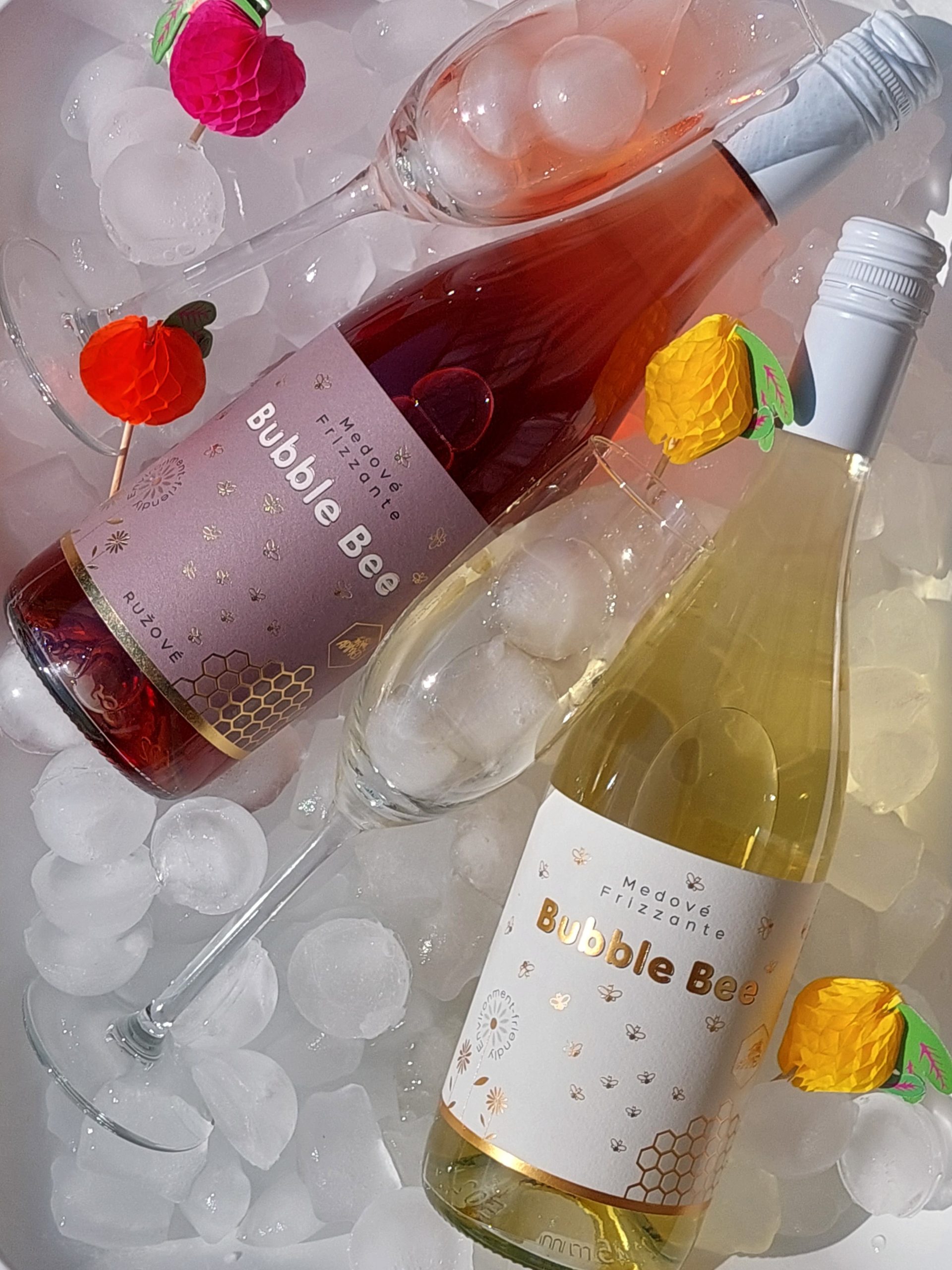 Medové Frizzante Bubble Bee - ružové – Obrázok 3