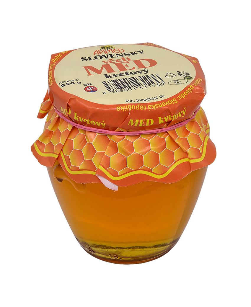 Kvetový med 250 g amfora