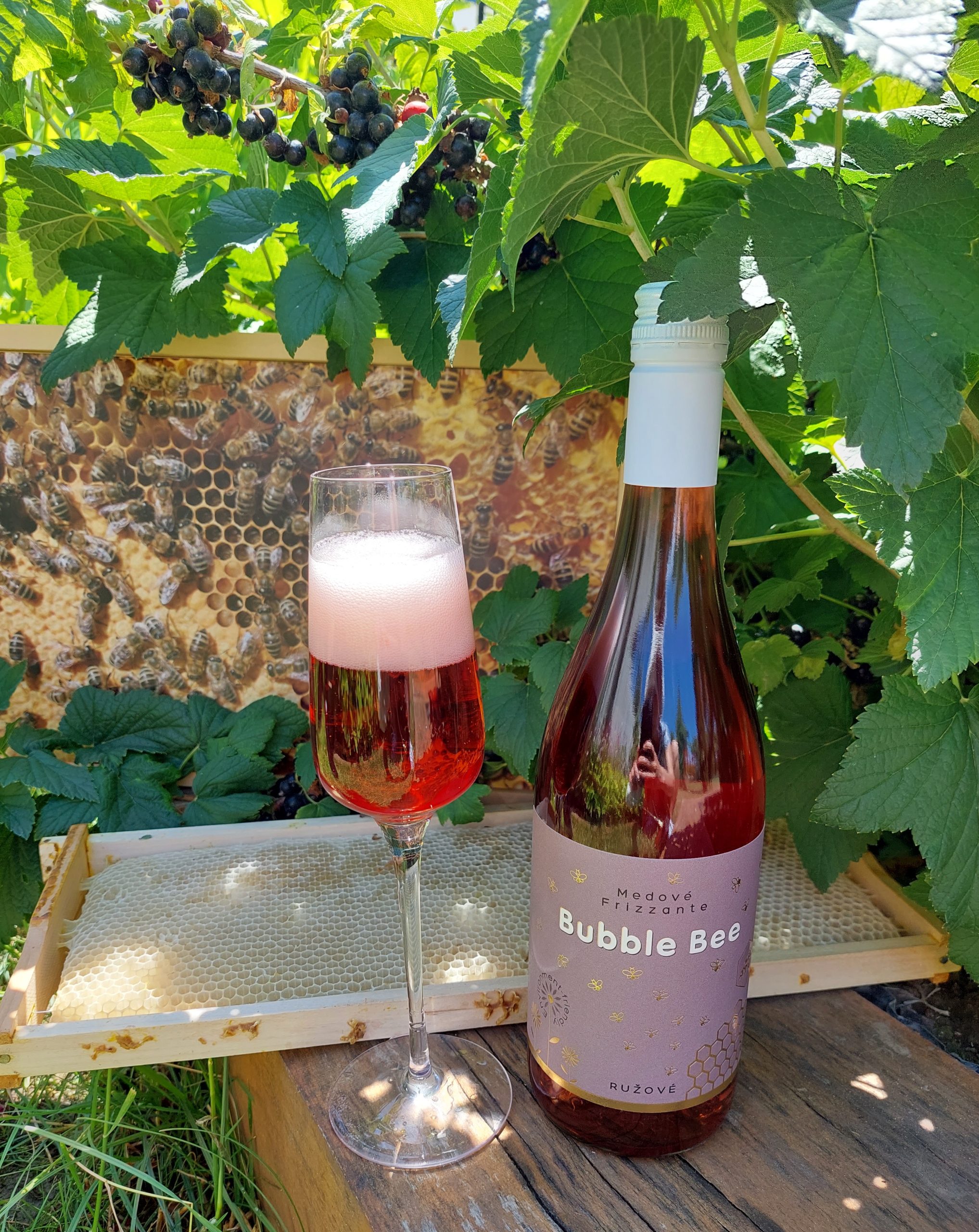 Medové Frizzante Bubble Bee - ružové – Obrázok 2